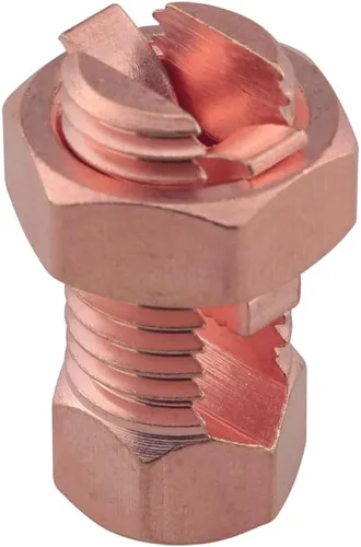 Vista 3 de 4 piezas de conector de perno dividido de cobre Abrazaderas de conexión a tierra Conector de perno dividido de resistencia superior para completar