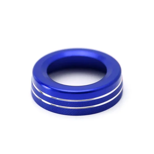 Vista 5 de x xotic tech Botón de control de audio estéreo de aluminio de aleación azul para interruptor de control de sonido, decoración de anillo compatible