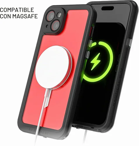 Vista 4 de Ghostek Nautical Slim - Funda delgada impermeable para Apple iPhone 15 Plus - Protector de pantalla y lente de cámara integrado, compatible