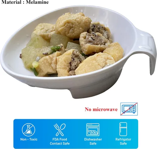 Vista 7 de Tazón de alimentación adaptativo para adultos mayores y discapacitados – Cuenco antiderrames para comer con una sola mano, artritis, Parkinson