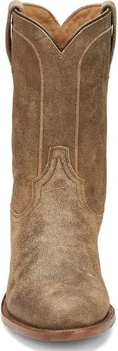 Vista 4 de Tony Lama Monterey Desert Roper Botas de cuero de cabra occidental punta redonda para hombre - Ep3550