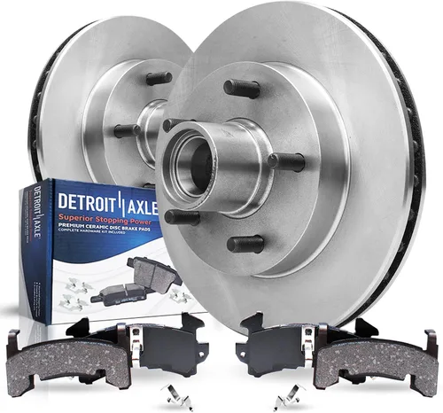 Vista 45 de Detroit Axle - Kit de freno delantero para Toyota RAV4 Prius V Lexus HS250h Scion xB Rotores de freno de disco de 10.83 pulgadas Pinza de freno
