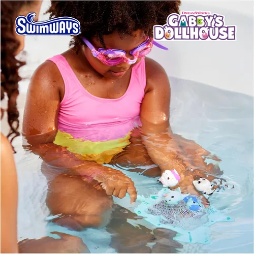 Vista 2 de Swimways Gabby's Dollhouse - Juego de buceo y atrapar, accesorios de piscina y juguetes de piscina para niños, suministros para fiestas