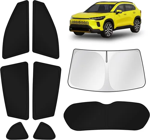 Vista 167 de KUST - Parasol plegable para parabrisas para BMW X1 E84, accesorios 2011 2012 2013 2014 2015, protector de visera de sol ajustable que bloquea