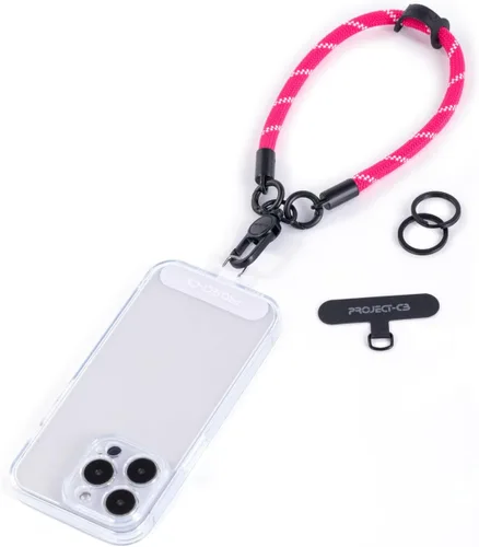 Vista 13 de 1 correa de muñeca para teléfono, 2 correas para teléfono, correa de muñeca para teléfono, llavero, llavero (negro)