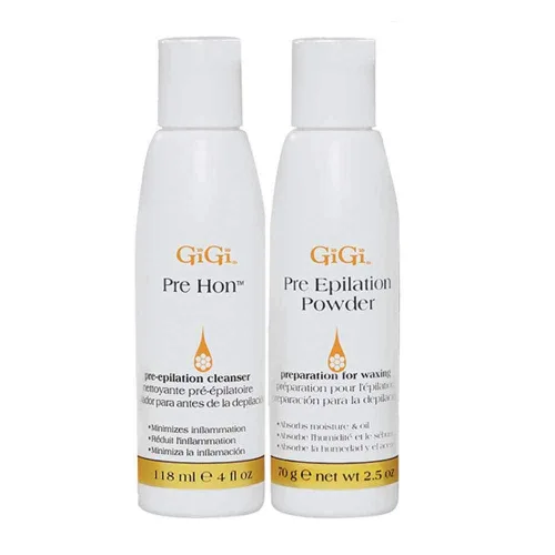 Vista 3 de GiGi Kit de inicio profesional de depilación con cera + cera de miel, 14 onzas