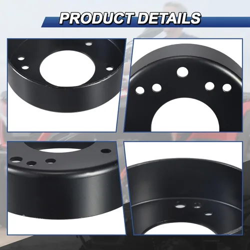 Vista 5 de Tambor De Freno De 4.5" Para Go Kart Mini Bike ATV Negro