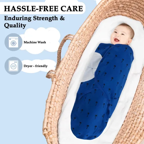 Vista 6 de 3 Pack Bolsas de Envoltura Orgánicas Para Recién Nacidos, Niñas, Niños, Bolsa de Recién Nacido Suave y Acogedora, Mantas de Envoltura para Guardería