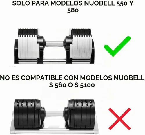 Vista 6 de Micro Gainz - Accesorio magnético de peso de 1.25 libras para mancuernas ajustables estilo Nuobell, elige 2 o 4 placas de peso magnéticas, ideal