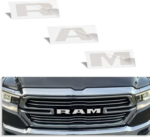 Vista 15 de Reflective Concepts -Calcomanía superpuesta de emblema de rejilla RAM, estilo de bandera americana