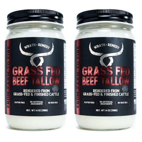 Vista 12 de Sarga de carne alimentada con pasto para cocinar, grasa de res pura, cubo a granel de 7.2 libras Grasa de cocina a granel de grado restaurante