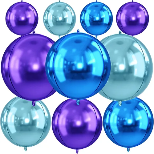 Vista 14 de Globos redondos de papel de aluminio para baloncesto, globos de helio 4D de 22 pulgadas, 18 pulgadas, 15 pulgadas, balón de baloncesto negro