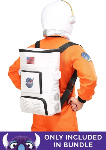 Vista 4 de Disfraz de astronauta para mujer blanco