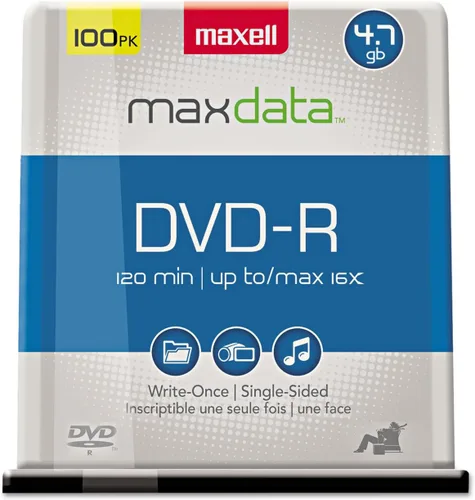 Vista 26 de Maxell 638004 4.7Gb Dvd-R 10Mm Caja de joyas