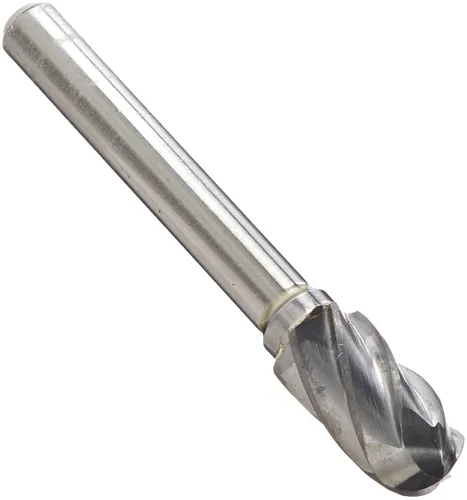 Vista 43 de Drill America SA-1 Rebaba de carburo/lima giratoria cilíndrica de doble corte para amoladora de troquel de 1/4" de diámetro x 5/8" de longitud