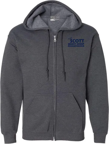 Vista 3 de Sudadera con capucha y cremallera Keith Scott Body Shop TV en ambos lados