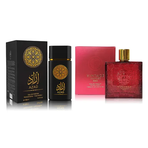 Vista 24 de Set de Perfume para Hombre AZAR, 2 x 100ml Eau de Parfum Fragancia Especiada y Amadeirada con Tabaco, Café y Vainilla Aroma Audaz y Sofisticado