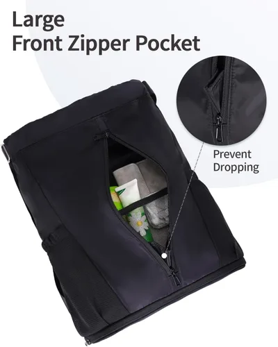 Vista 5 de sportsnew Mochila deportiva con cordón y compartimento para zapatos, mochila de cuerda para mujeres y hombres, bolsa con cordón resistente al agua