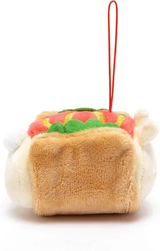 Vista 2 de Anirollz Llavero de peluche de animal de peluche – Muñeca de juguete con dije de adorno Suave, esponjoso, cálido, lindo, cómodo, seguro Traje