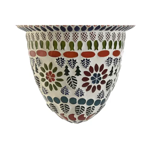 Vista 4 de Lámpara de Techo DKD Home Decor Cristal Metal Multicolor 25 W 20 x 20 x 28 cm (2 Unidades)