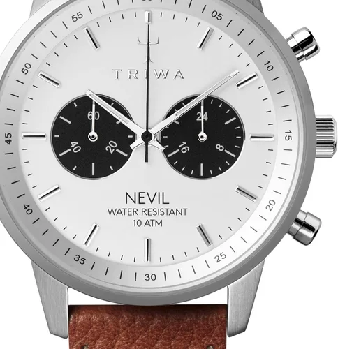 Vista 2 de TRIWA Nevil - Reloj minimalista para hombre, cronógrafo, 1.654in