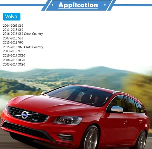 Vista 7 de Tapa de llenado de depósito de combustible de gasolina compatible con Volvo 04-18 S60 / 2016 S60 Cross Country / 07-15 S80 / 15-18 V60 Cross Country