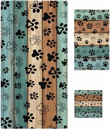Vista 10 de Seven Roses Juego de toallas de baño costeras, toallas de baño suaves y absorbentes, toallas de baño náuticas con estrellas de mar para baño Kicthen