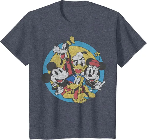 Vista 15 de Disney Camiseta retro de Mickey and Friends Group Shot