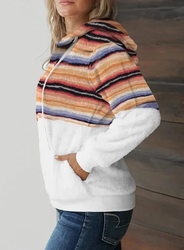 Vista 3 de Dokotoo - Sudadera con capucha para mujer, mullida, abrigada, informal, holgada, con bolsillos, ropa de exterior, tallas S-XXL