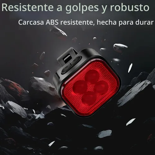 Vista 2 de Juego de luces de bicicleta de 6+12 modos para montar por la noche luz