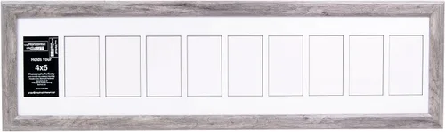 Vista 79 de Marcos Creative Letter Art para fotografías en forma de collage abierto de 4 x 6 con vidrio reforzado y marco de madera de 1 1/2, fotografía 5