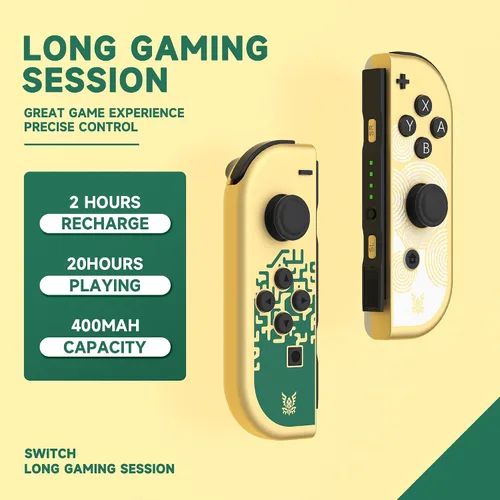 Vista 3 de BEYUSA Joy Con Controller Compatible for Switch, Wireless Replacement for Switch Joycon, Left and Right Switch Controllers Joycon Support Dual