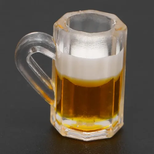 Vista 9 de 10 mini tazas de cerveza de plástico de 1 onza, vasos de chupito pequeños con asas, vasos transparentes reutilizables para degustación de cerveza