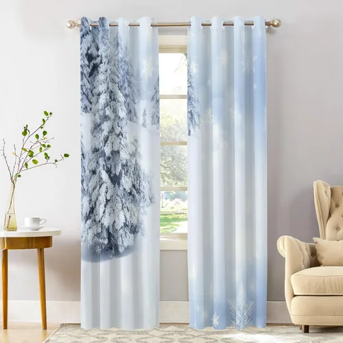 Vista 42 de Shrahala Abstract Colorful Blackout Curtain Tiers, Modern Ative Kitchen Valance Light Blocking Tier Drapes with Rod Pocket, 2 Pack 26 X 24 in