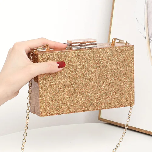 Vista 3 de LETODE Bolsos de mano de acrílico, bolso de plexiglás para mujer