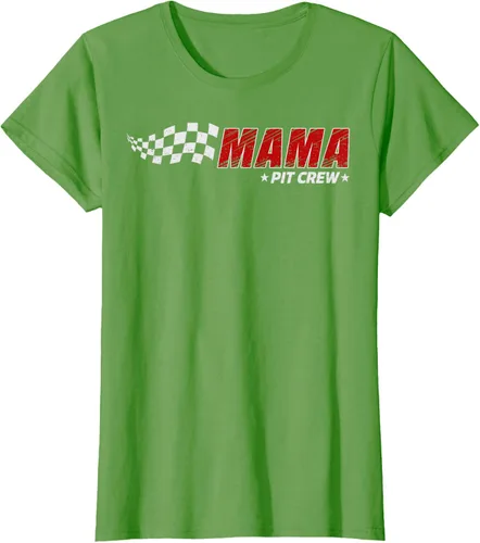 Vista 4 de Mama Pit Crew Race Car Birthday Family Matching Pit Crew Camiseta