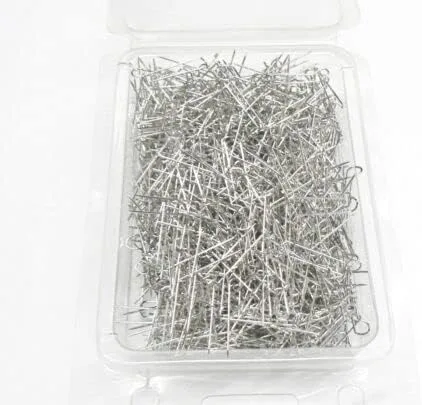 Vista 3 de Joyas U-Pins Display Pads Pins Silver Jewelry 1000pc Tono Plata 1" U Pines