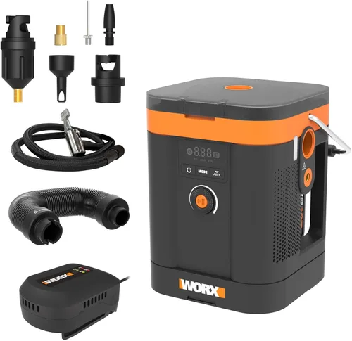 Vista 10 de Worx WX092L.9 20V Power Share Inflador de bomba de aire portátil (solo herramienta) 150 PSI, para neumáticos de automóvil, motocicleta y bolas