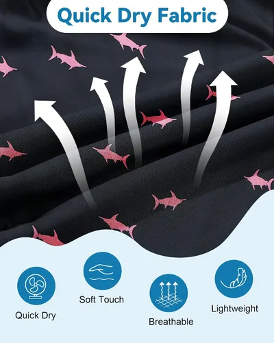 Vista 5 de American Trends Traje de baño para hombre, de secado rápido, con forro de compresión