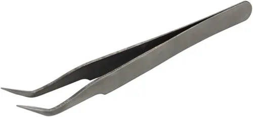 Vista 6 de Utoolmart ST-10 Pinzas de acero inoxidable micro magnéticas rectas y curvadas punta puntiaguda herramienta de mantenimiento para pinzas de pestañas