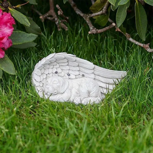 Vista 8 de iHeartDogs Regalos conmemorativos para perros, luz solar para jardín Forever My Guardian Angel - Piedra conmemorativa para mascotas
