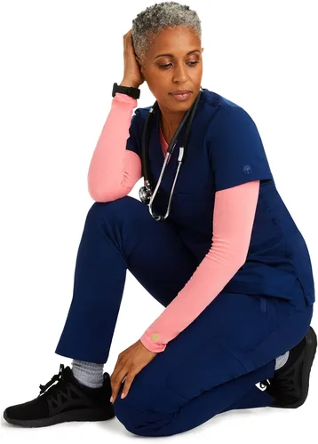 Vista 3 de Healing Hands - Camiseta interior para médicos de manga larga, tejida, para mujer, 5047 Melissa