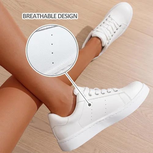 Vista 5 de Vepose Zapatillas de deporte de moda para mujer, zapatos casuales de vestir cómodos 2.0