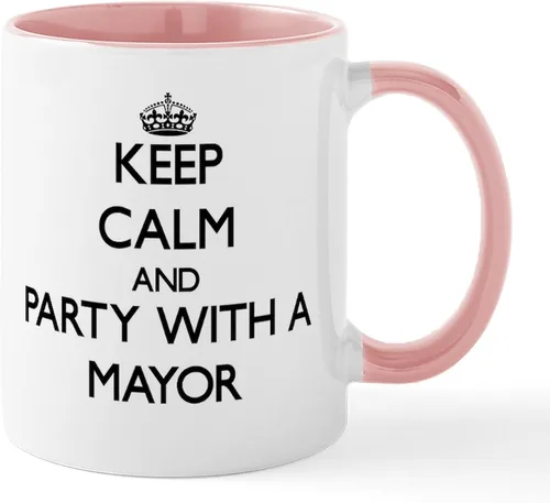 Vista 10 de CafePress I Love Mayor Mug Taza de café de cerámica de 11 oz (11.0 fl oz)