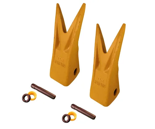 Vista 5 de Cubo de excavadora Tiger Rock diente w Pins, compatible con CAT J250 Series- 1U-3252WTL (1)