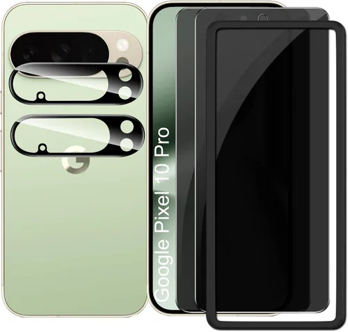 Vista 11 de Protector de pantalla de privacidad para Motorola Moto Edge 2026 con protector de lente de cámara, dureza 9H, vidrio templado antiarañazos, auto