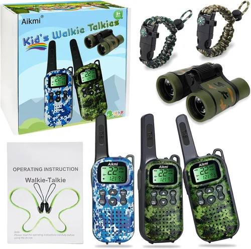 Vista 7 de Walkie Talkies para niños, juguetes, regalos para niños, radio de 2 vías de largo alcance para niños de 5 años en adelante, ideal para acampar