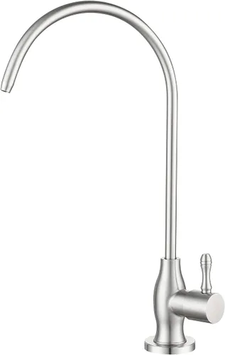 Vista 7 de Grifo de agua potable, para debajo del fregadero, sistema de filtro de agua, fregadero de barra de cocina, grifo RO, oro cepillado