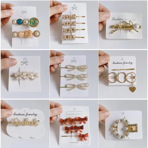 Vista 4 de QTMY 30 pinzas para el cabello para mujeres y niñas, regalo sorpresa, caja de joyería, accesorios de moda
