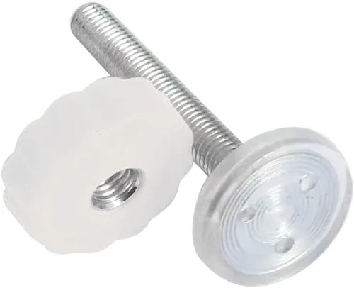 Vista 3 de Barra de pivote roscada para puerta de bebé de montaje a presión, kit de pernos de montaje de tornillo pivote de 4 piezas para puerta de escalera